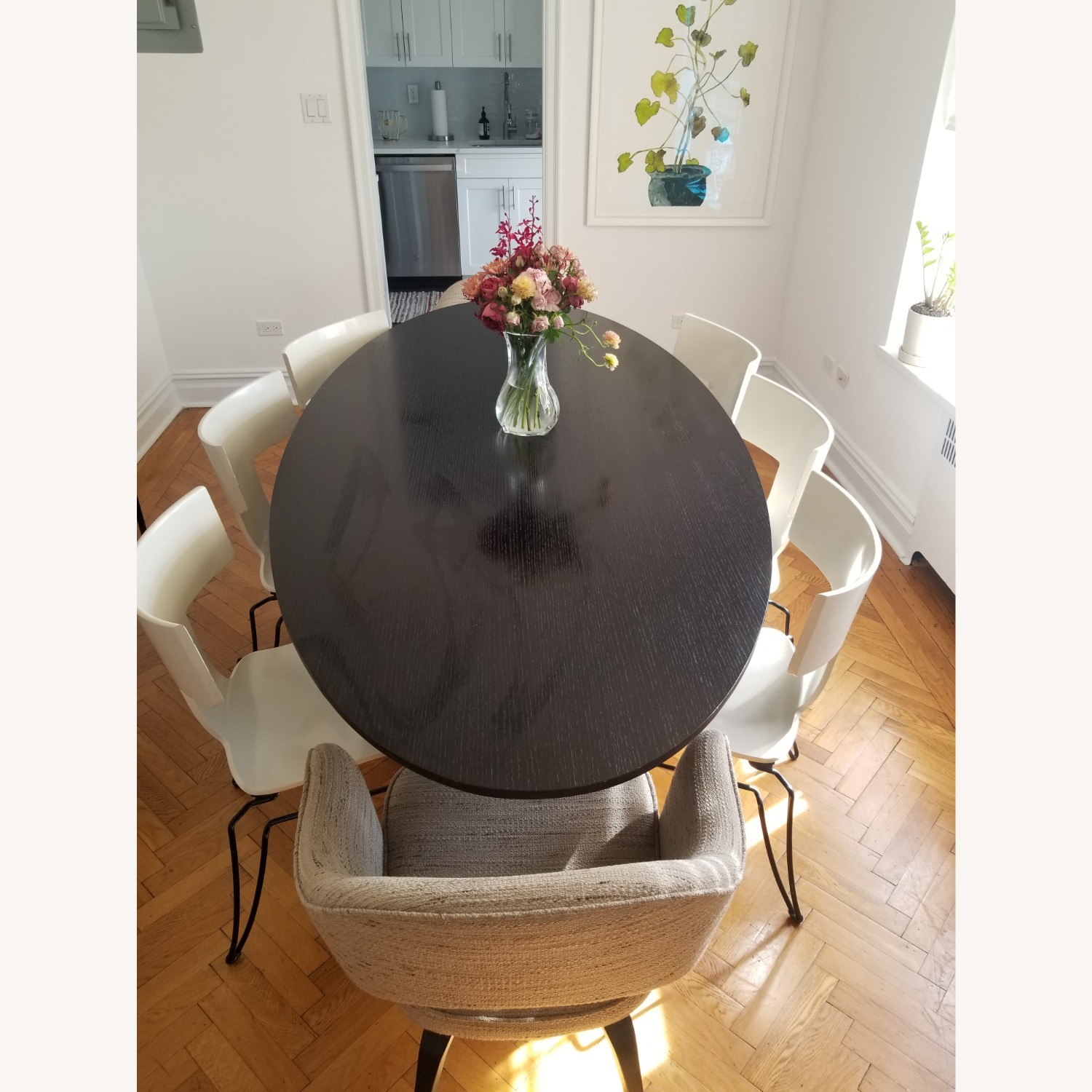 Sullivan Dark Brown Wood Dining Table - image-1