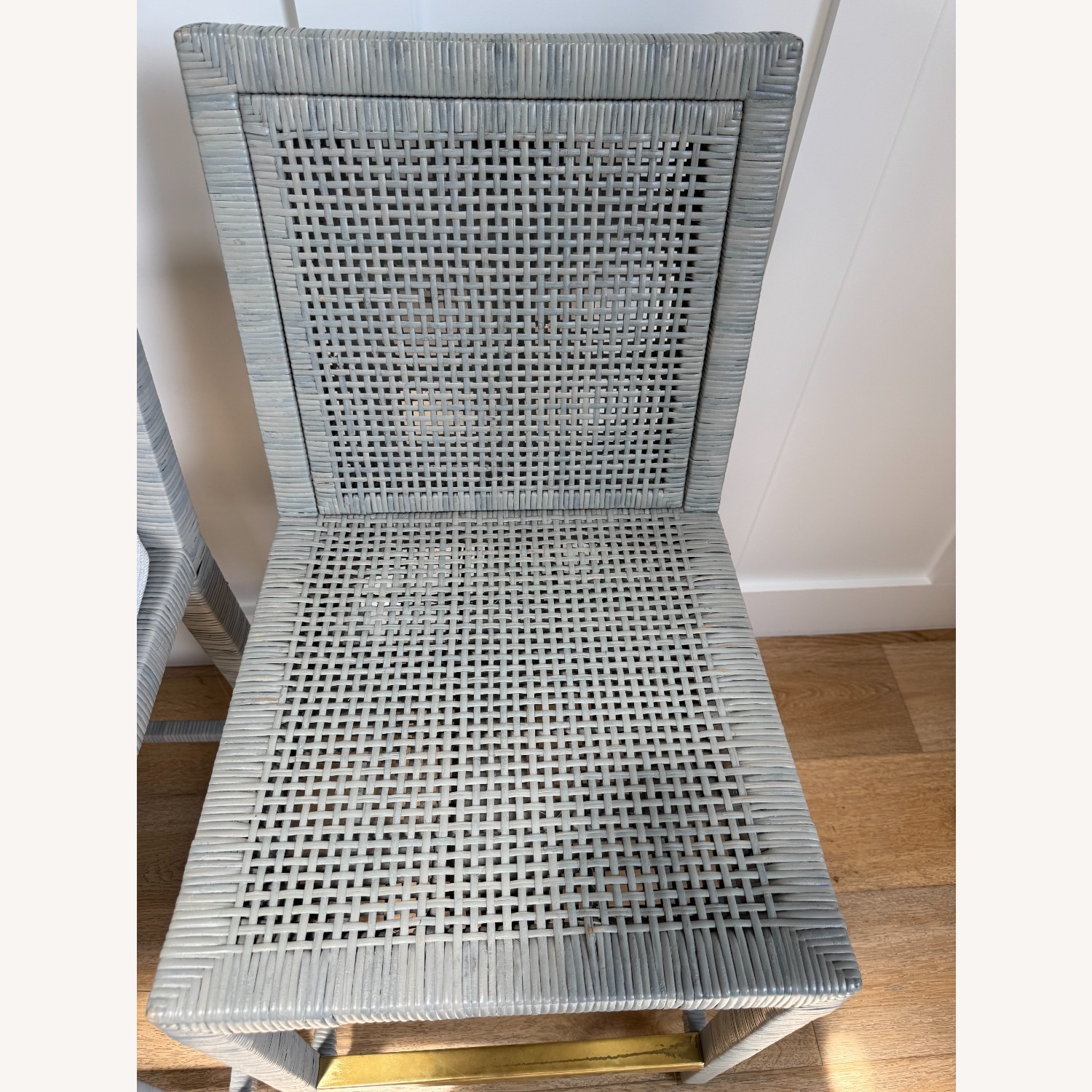 Serena & Lily Balboa Rattan Counter Stools in Mist - image-6