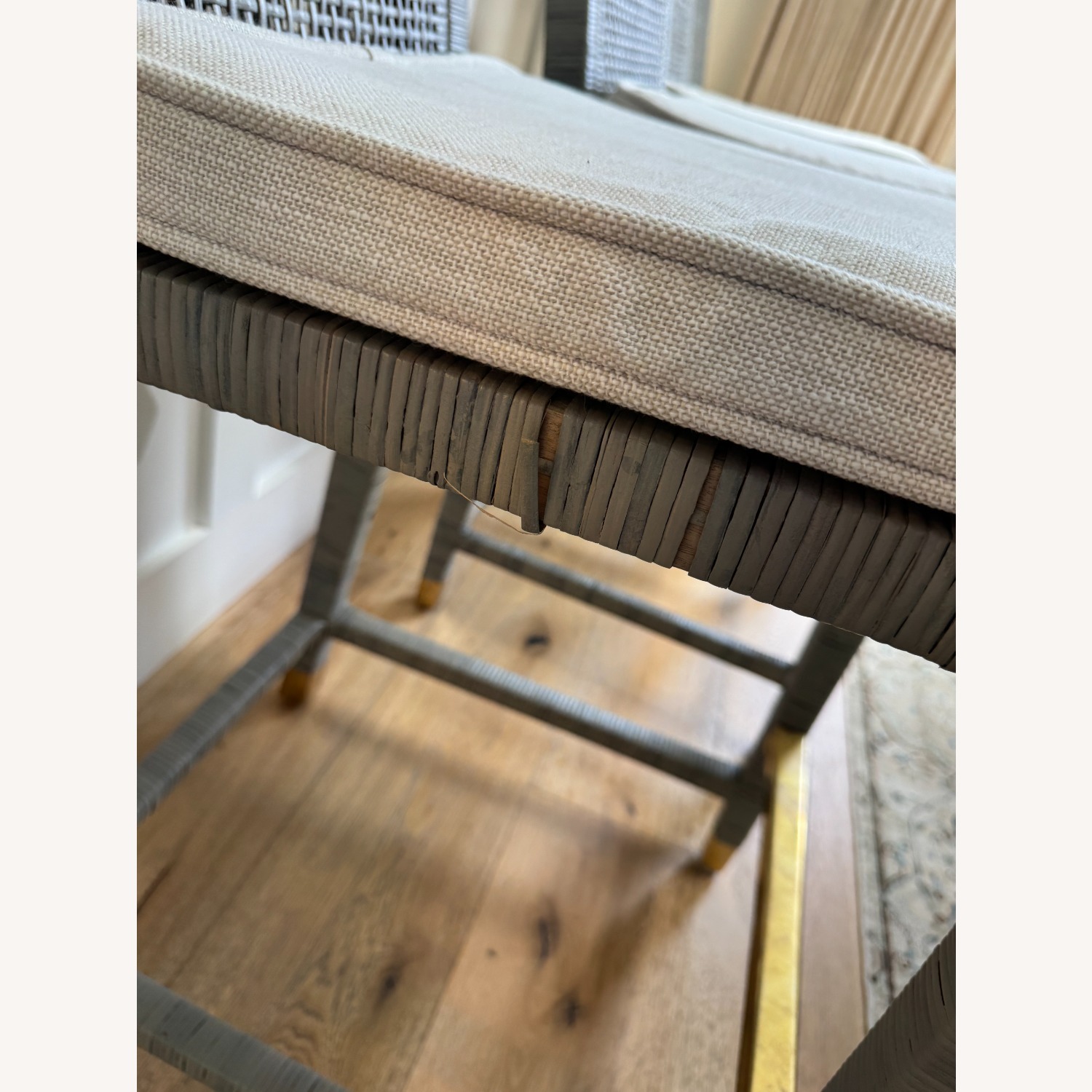 Serena & Lily Balboa Rattan Counter Stools in Mist - image-8