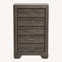 Light Gray Wood Wardrobe