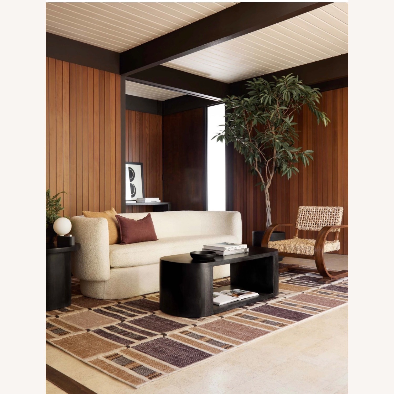 Lulu & Georgia Luna Black Wood Coffee Table - image-1