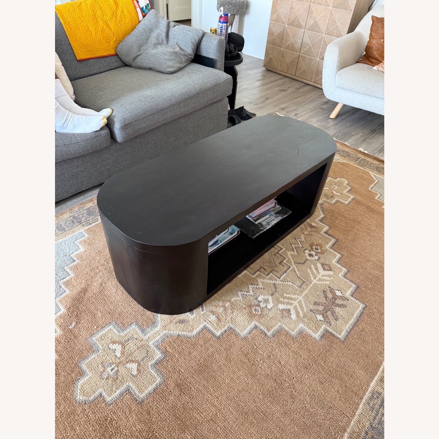 Lulu & Georgia Luna Black Wood Coffee Table - image-2
