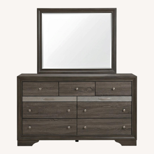 Used Dark Gray Wood Dresser for sale on AptDeco