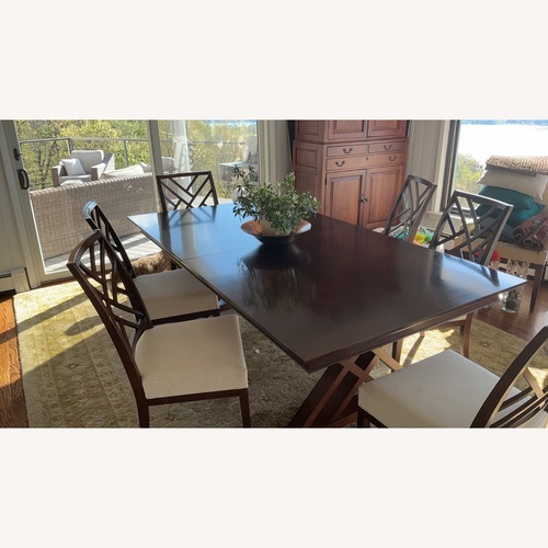 Used Stanley Furniture Continuum Dark Brown Wood Dining Sets for sale on AptDeco