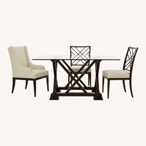 Used Stanley Furniture Continuum Dark Brown Wood Dining Sets for sale on AptDeco