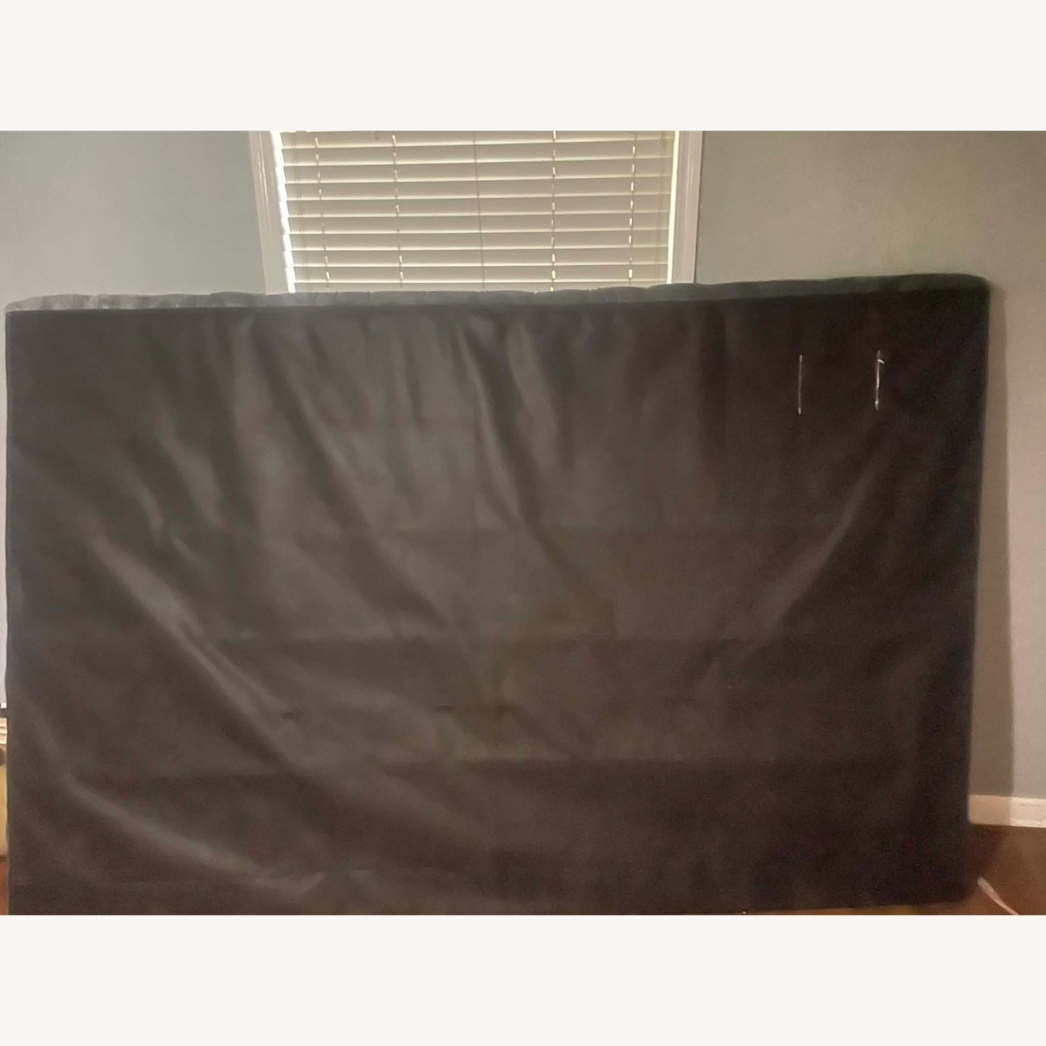 A&B Home Dark Gray Fabric King Bed - image-6