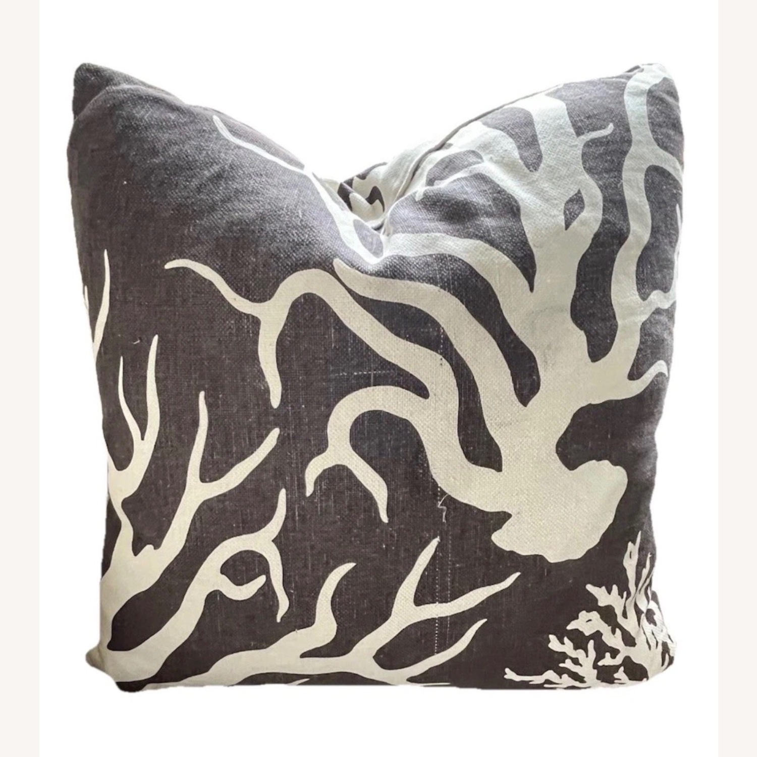 ThomasPaul Pillow Pair Brown Ecru Linen Cotton - image-7