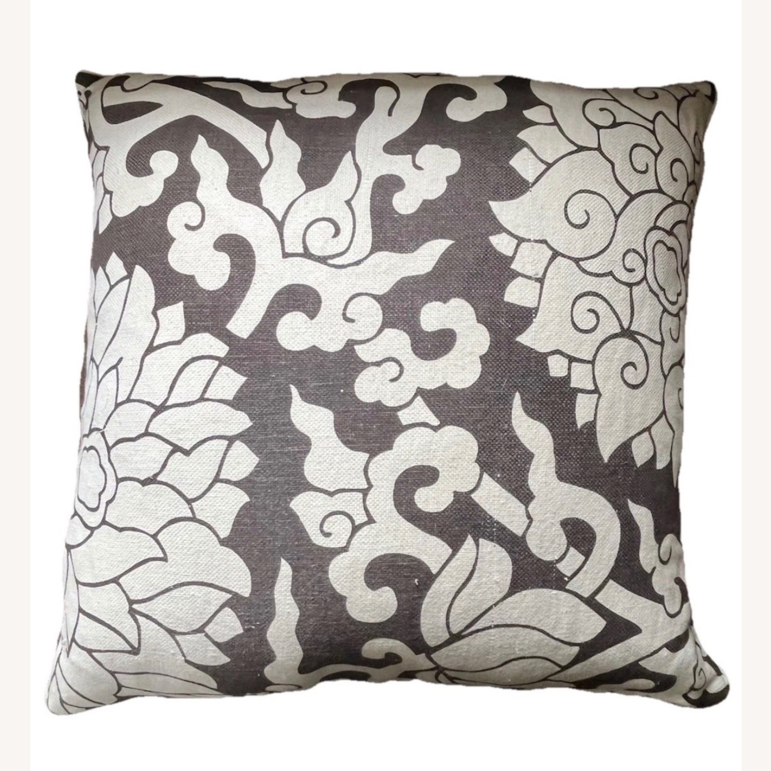 ThomasPaul Pillow Pair Brown Ecru Linen Cotton - image-5