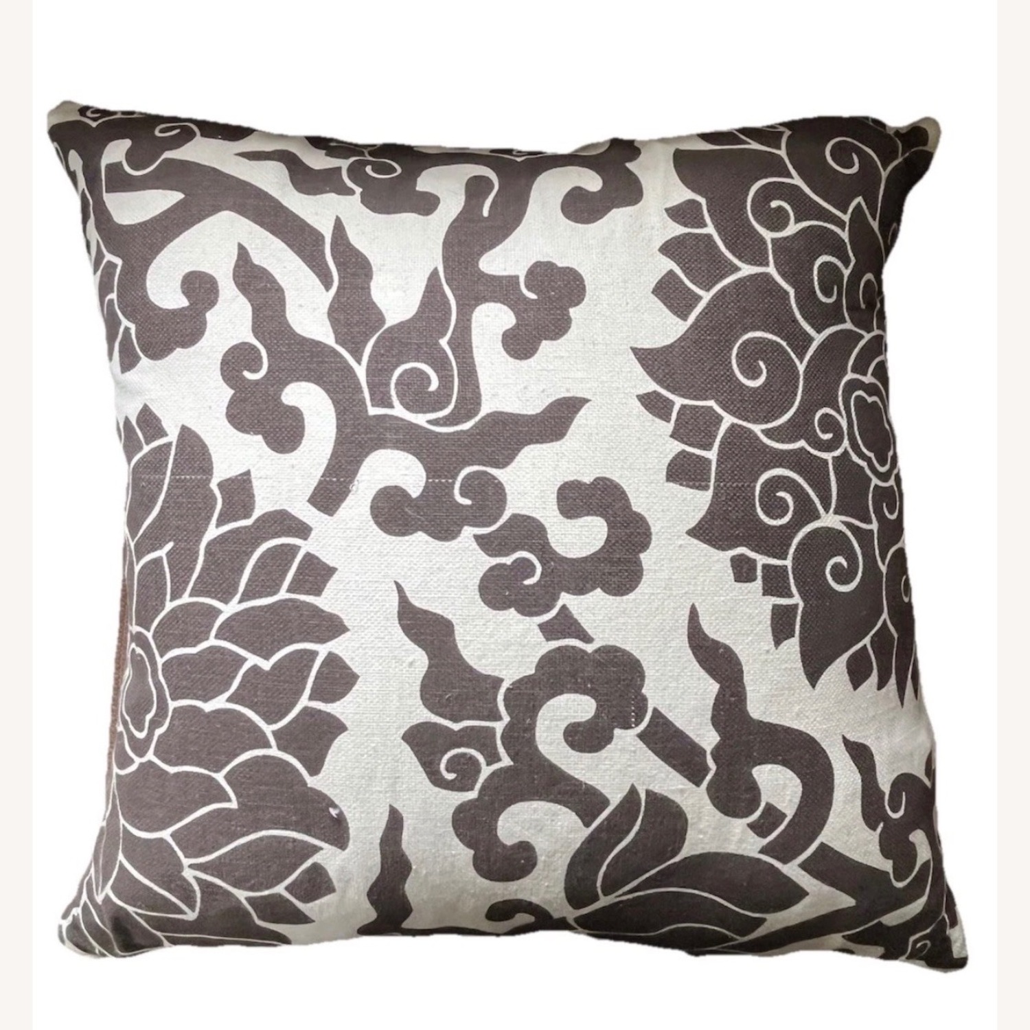 ThomasPaul Pillow Pair Brown Ecru Linen Cotton - image-6