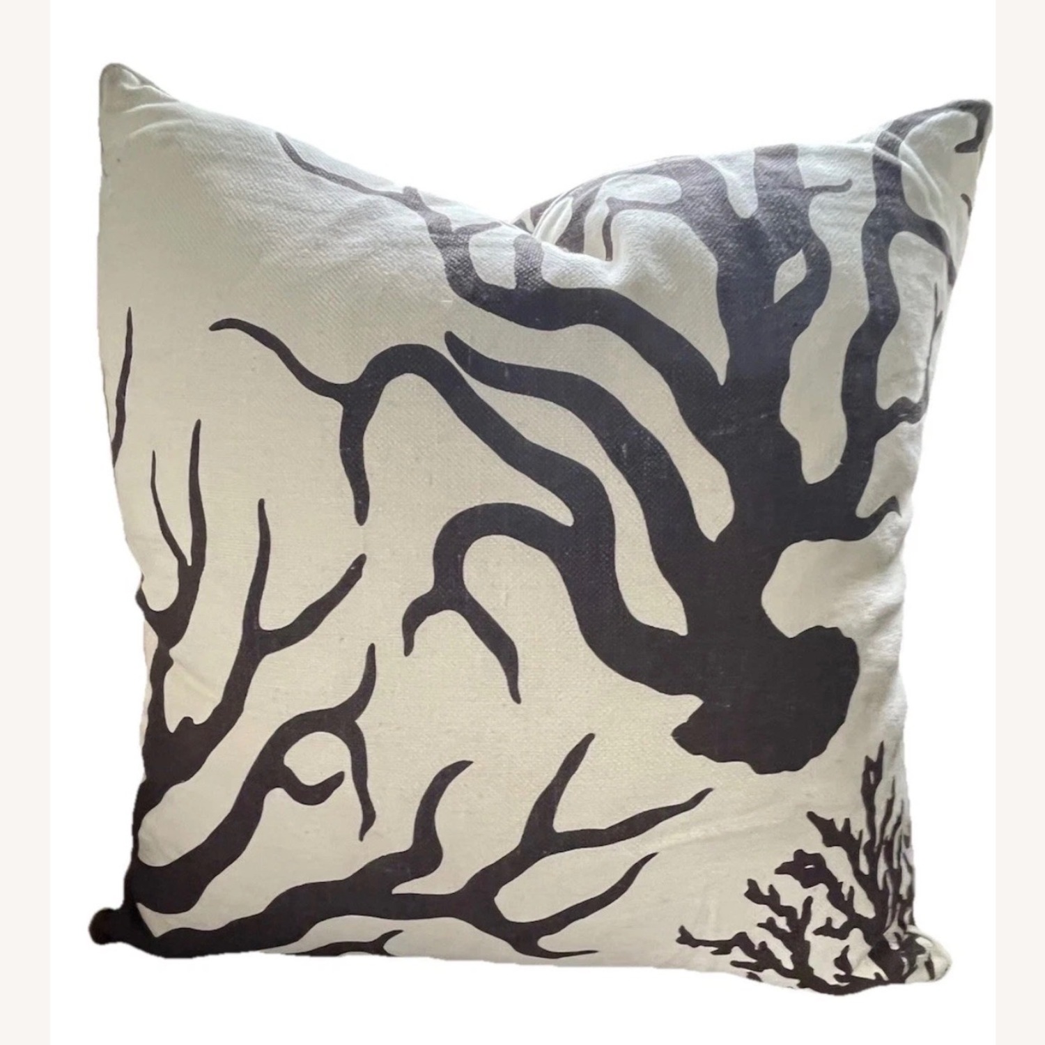ThomasPaul Pillow Pair Brown Ecru Linen Cotton - image-8