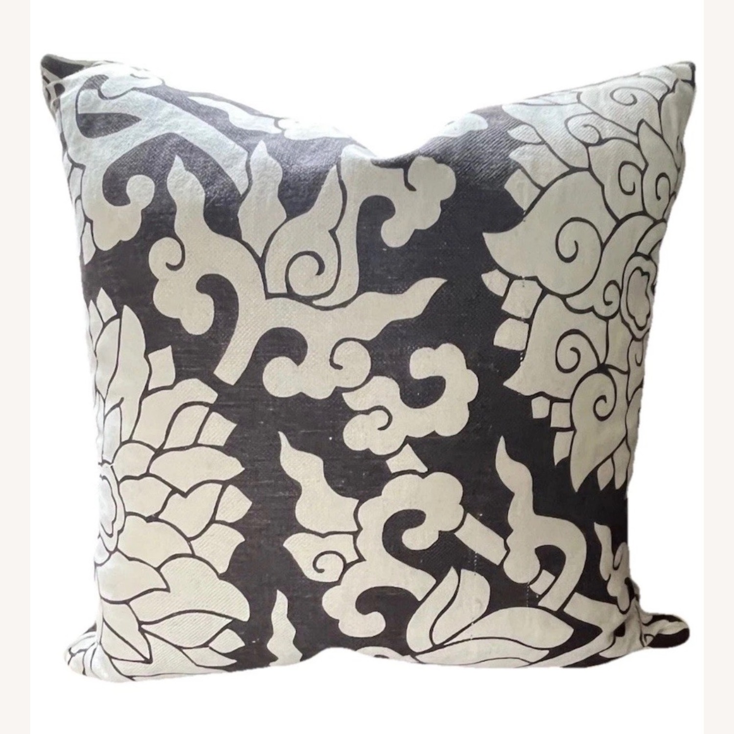 ThomasPaul Pillow Pair Brown Ecru Linen Cotton - image-9