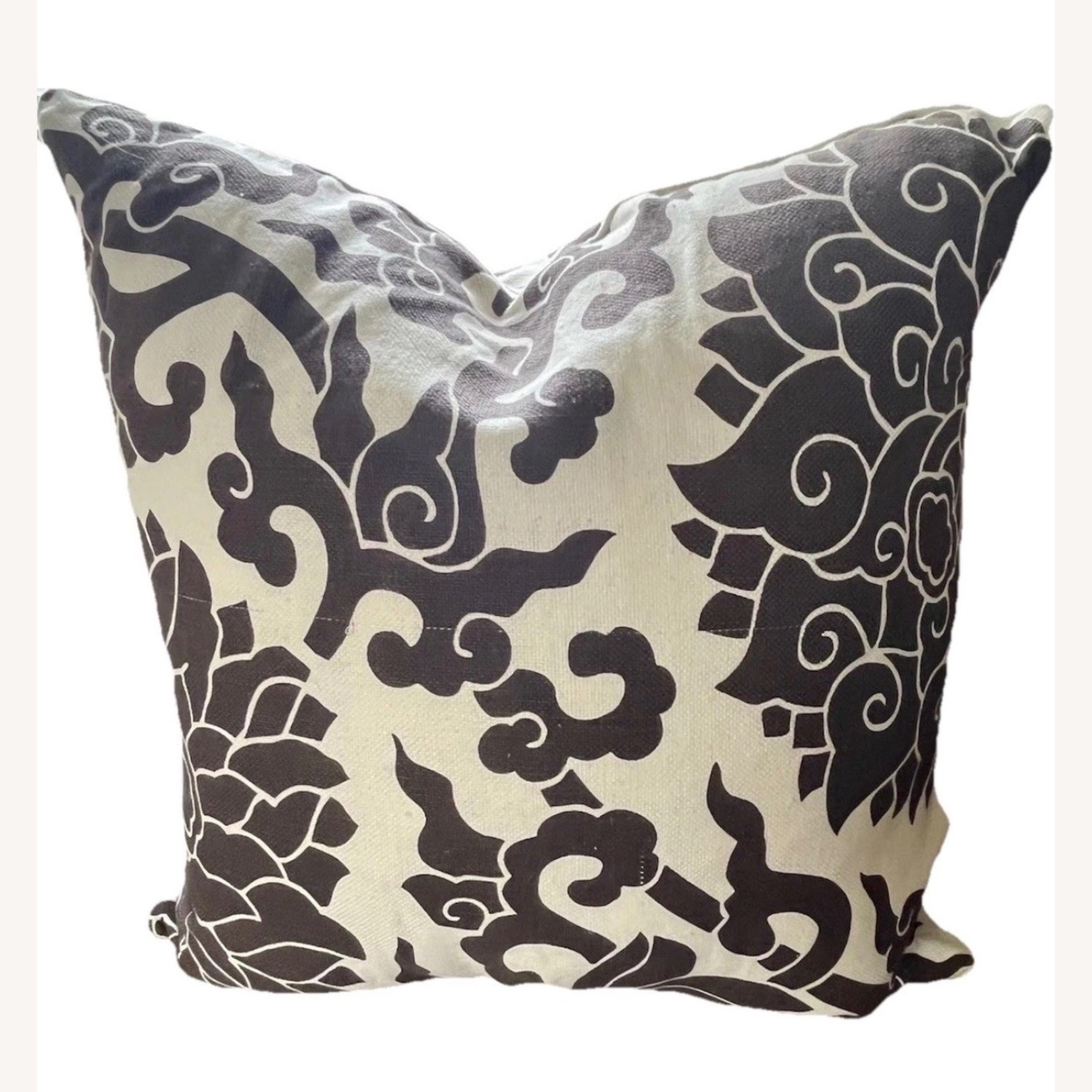 ThomasPaul Pillow Pair Brown Ecru Linen Cotton - image-10