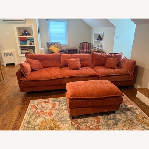 Used Orange 3+ Seater Sofa for sale on AptDeco