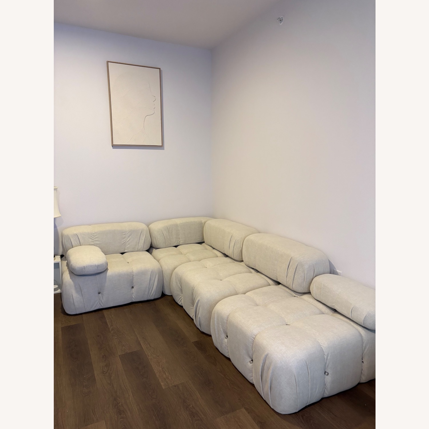 73.2'' Modular Compression Sectional Sofa Couches - image-2