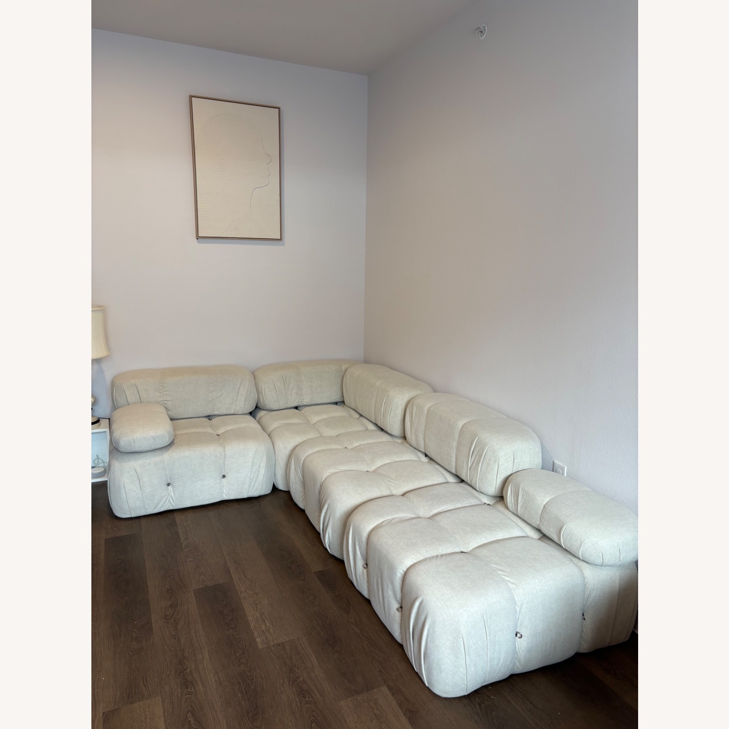 73.2'' Modular Compression Sectional Sofa Couches - image-3