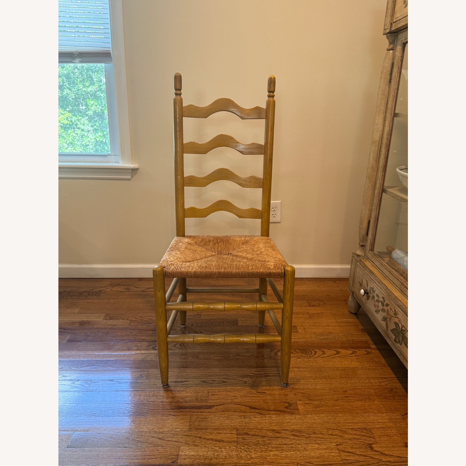 Yellow Wood Dining Chair - image-1