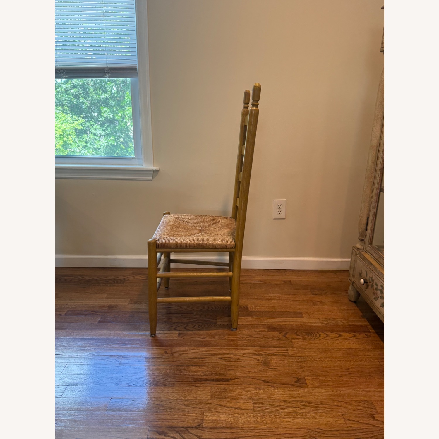 Yellow Wood Dining Chair - image-3