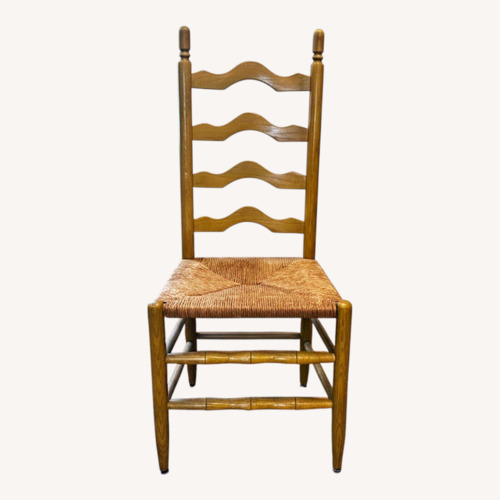 Used Yellow Wood Dining Chair for sale on AptDeco