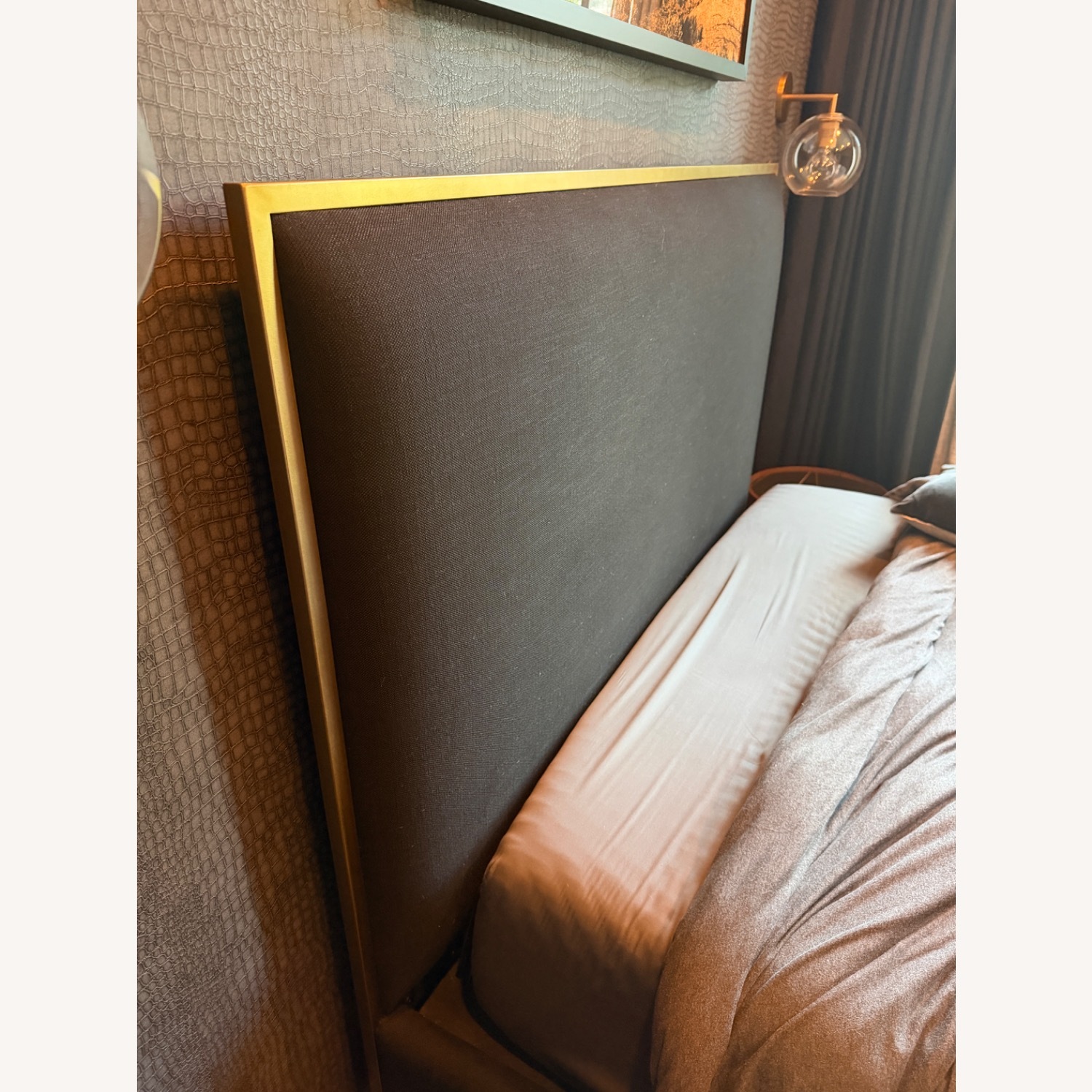 Restoration Hardware Black Platform Bed - image-3