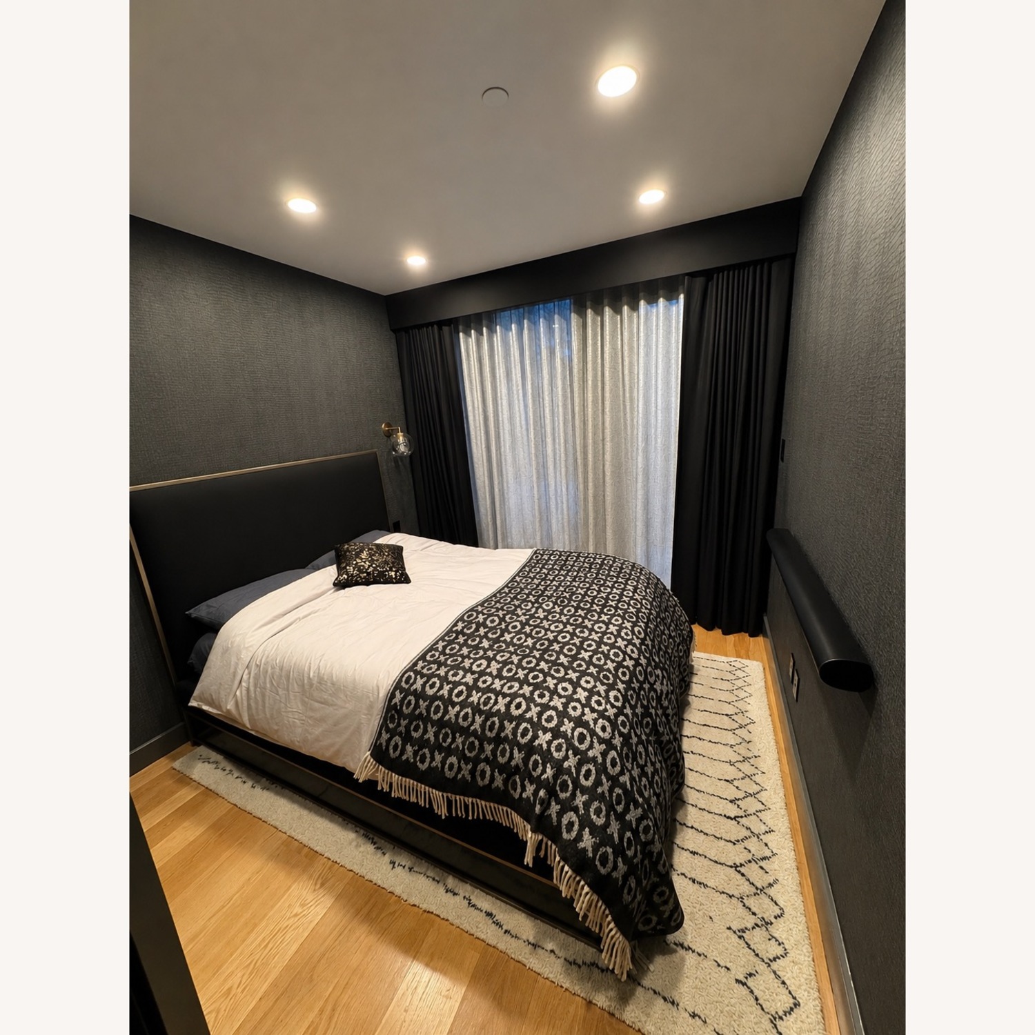 Restoration Hardware Black Platform Bed - image-1