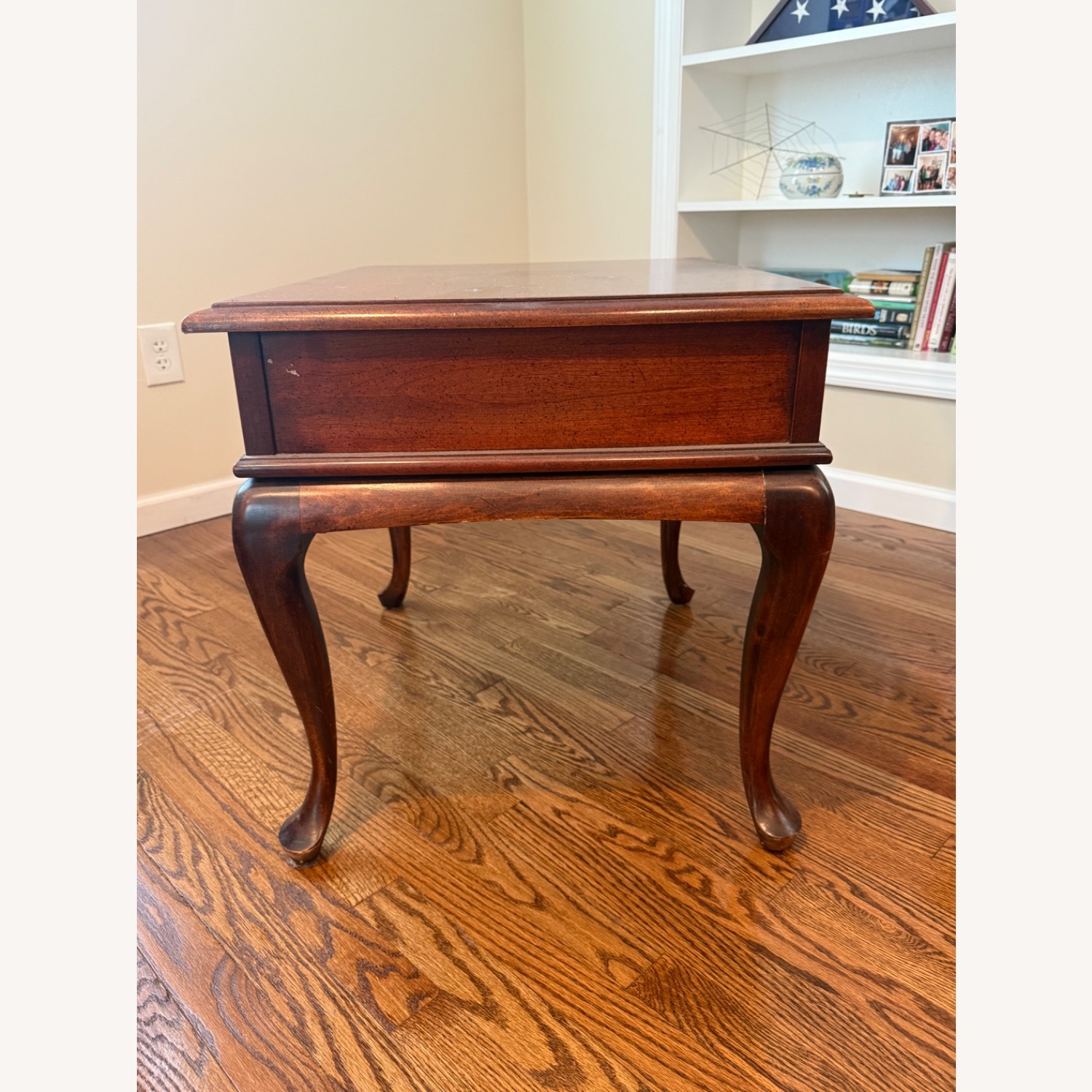 Dark Brown Wood Side Table - image-3