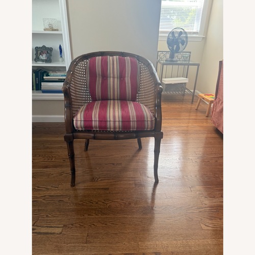 Used Vintage/Antique Dark Brown Accent Chair for sale on AptDeco