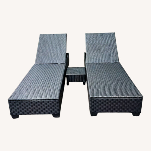 Used Black Wicker Patio Furniture for sale on AptDeco