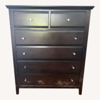 Raymour & Flanigan Black Wood Dresser