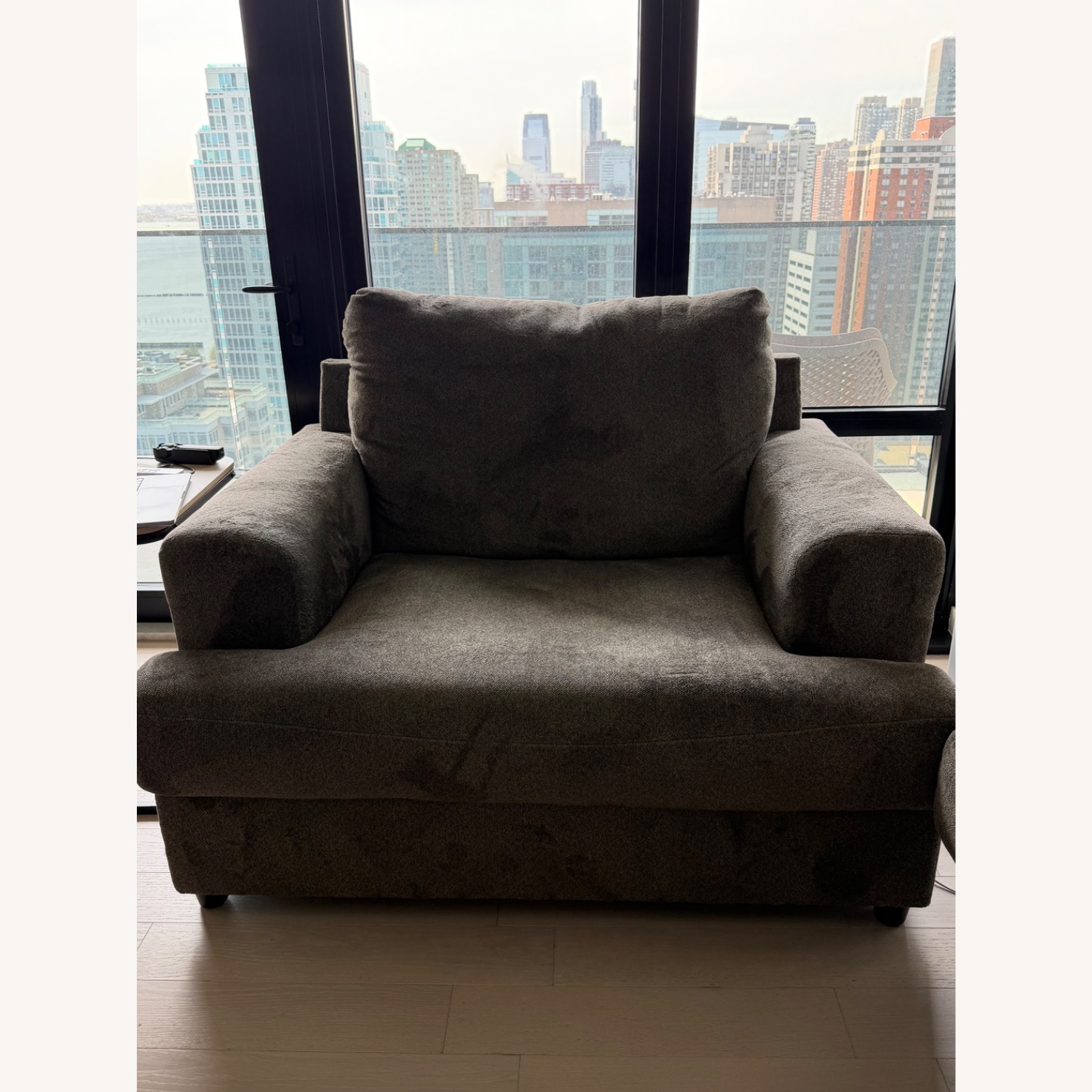 Ashley Furniture Soletren Chair & Half + Ottoman - image-1