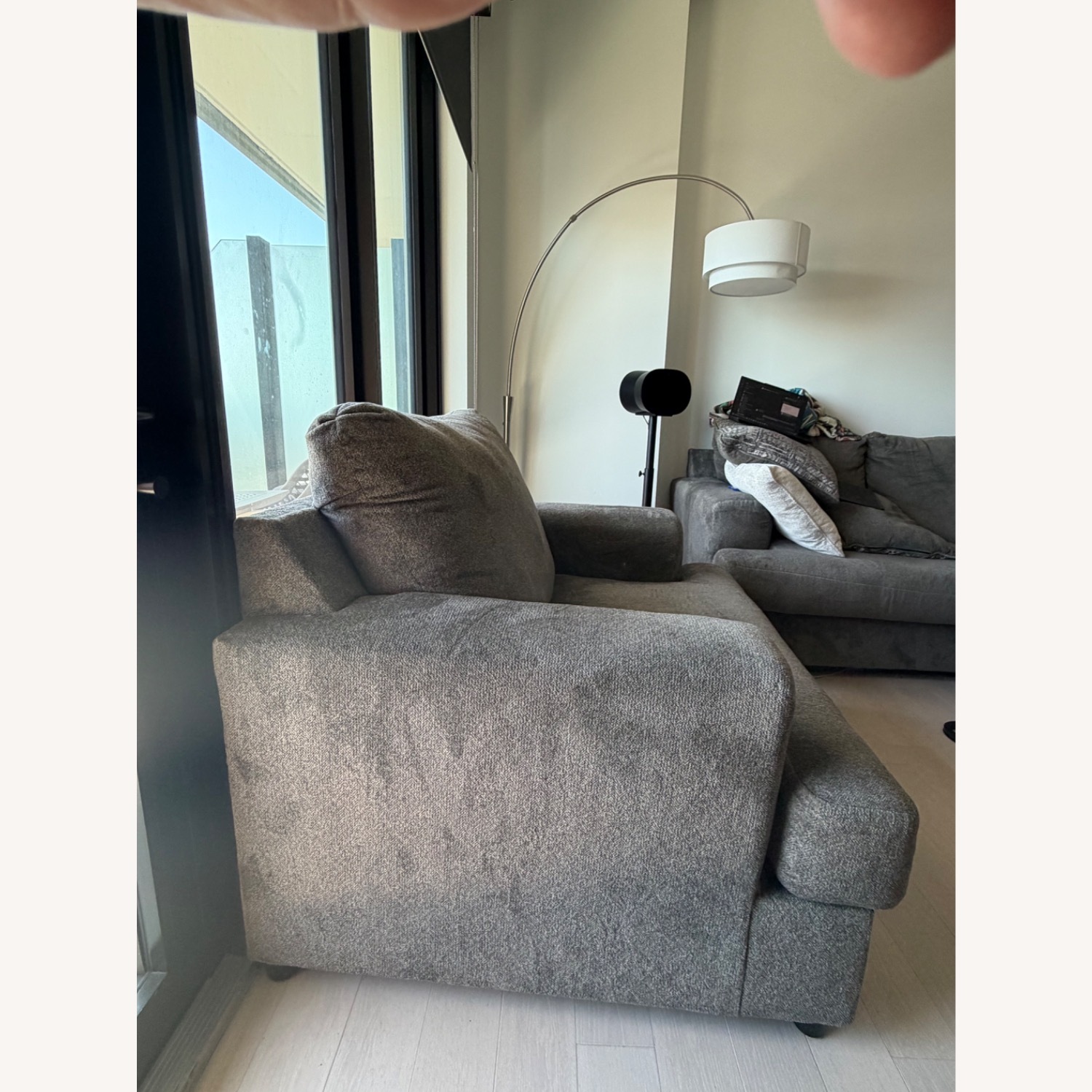 Ashley Furniture Soletren Chair & Half + Ottoman - image-2