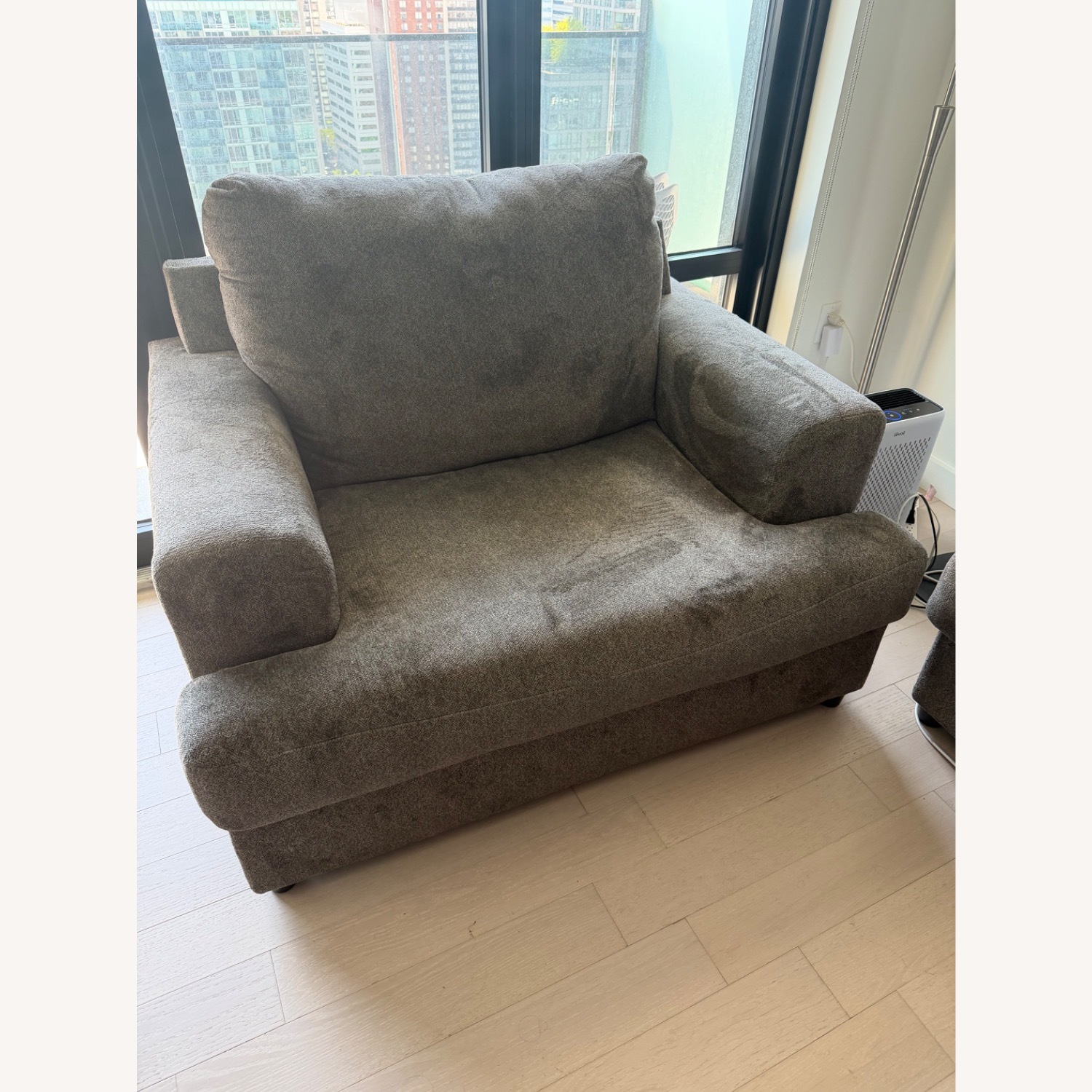 Ashley Furniture Soletren Chair & Half + Ottoman - image-3