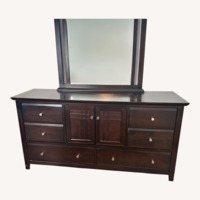 Raymour & Flanigan Black Wood Dresser