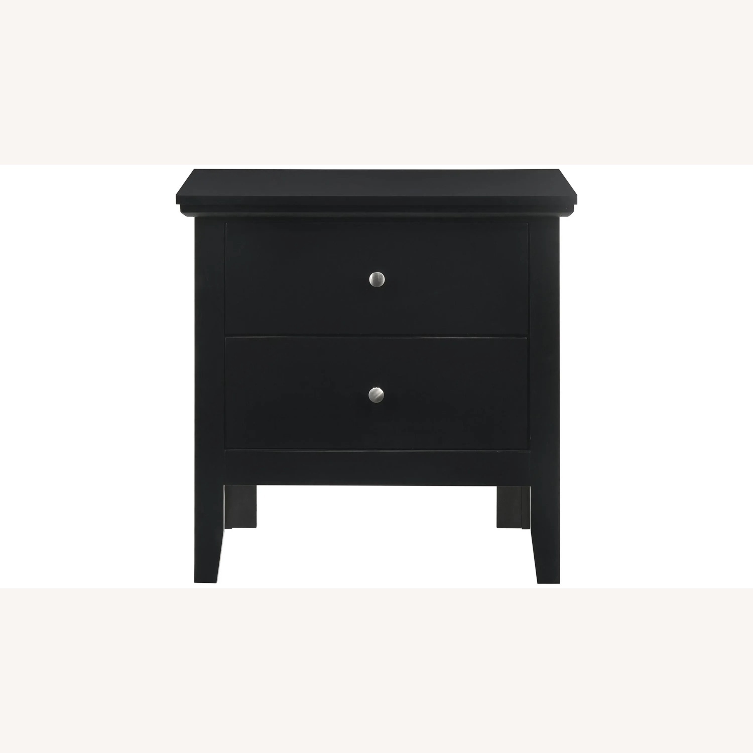 Raymour & Flanigan Black Wood Nightstand - image-4