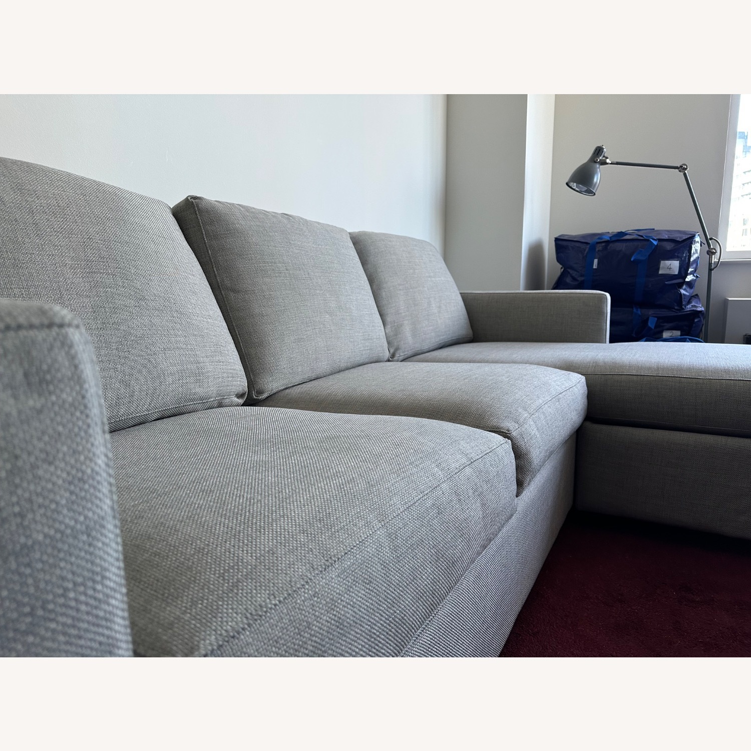 Crate & Barrel Barrett Reversible Sectional Queen Sleeper - image-2