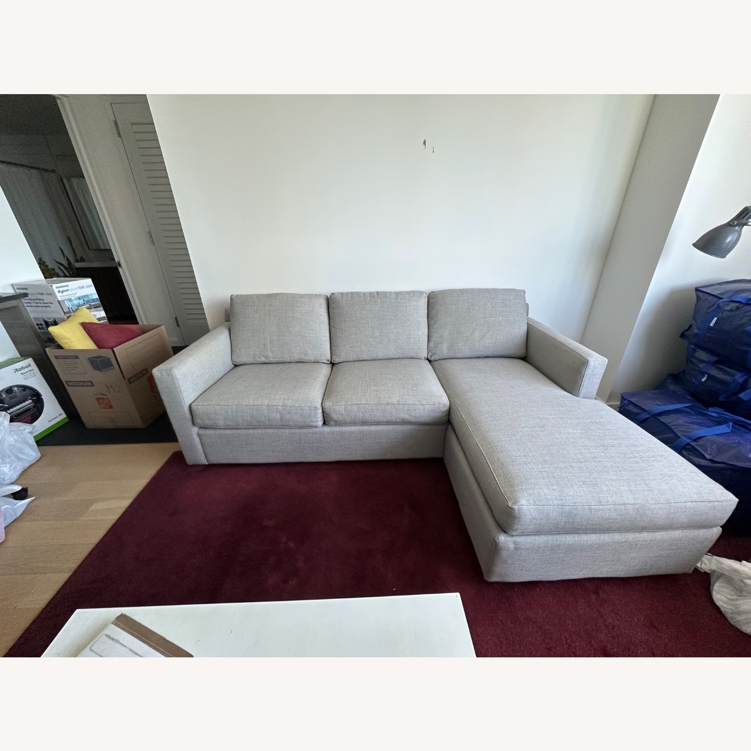 Crate & Barrel Barrett Reversible Sectional Queen Sleeper - image-1