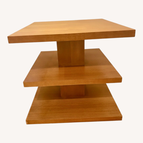 Used Ethan Allen Light Brown Wood Side Table for sale on AptDeco