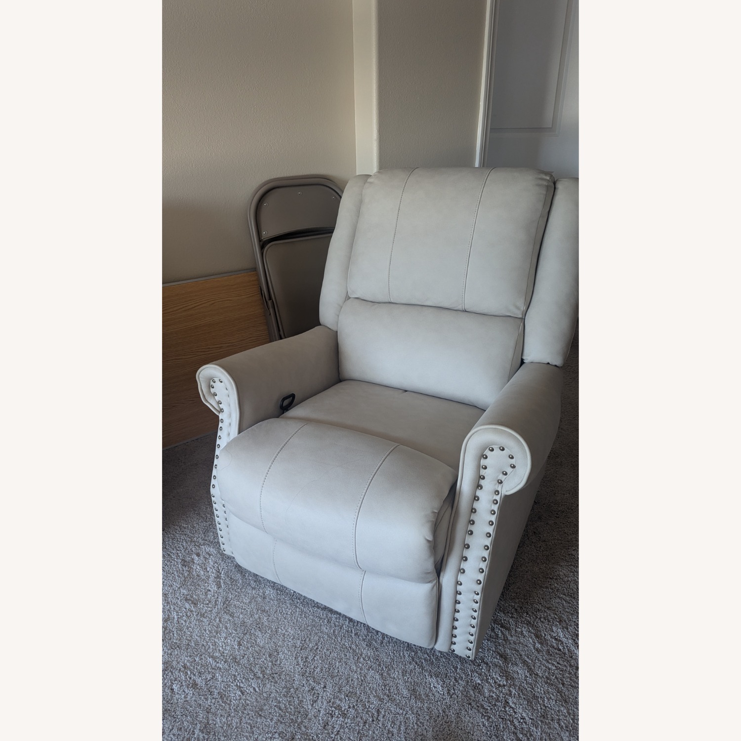 Amazon Light Brown Recliner - image-1