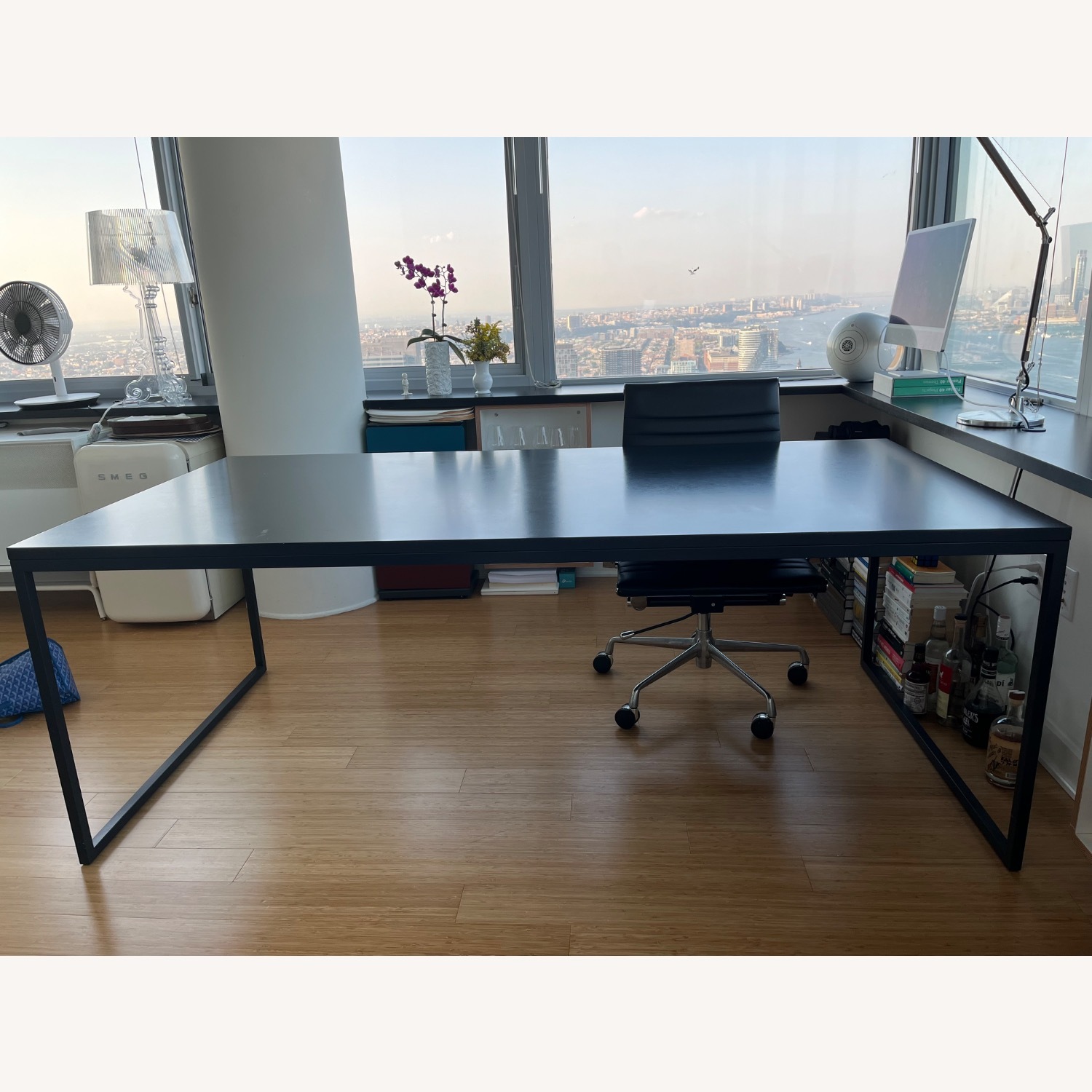 Cappellini Fronzoni Dark Gray Metal Dining Table - image-2