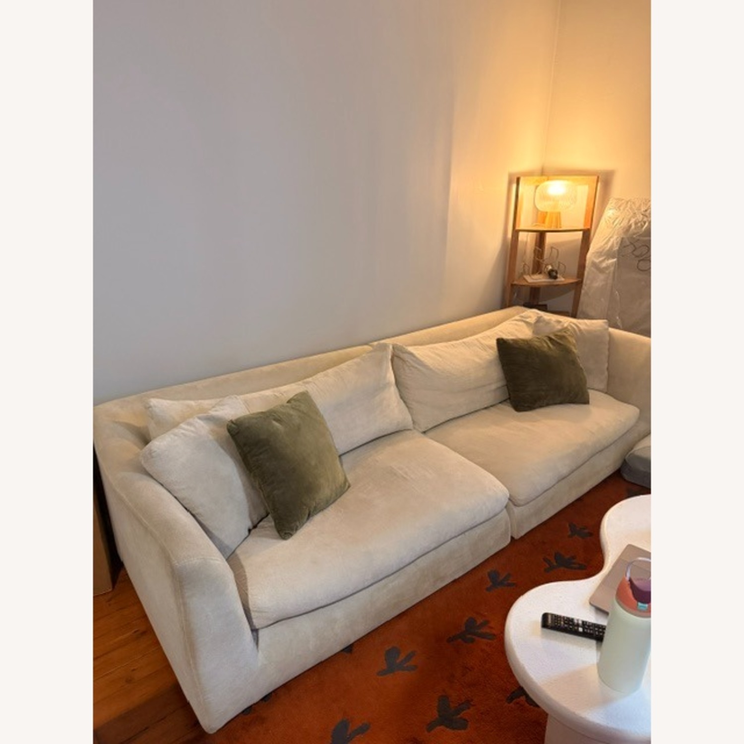 Valyou Furniture Feathers Natural Cotton 3+ Seater Sofa - image-3