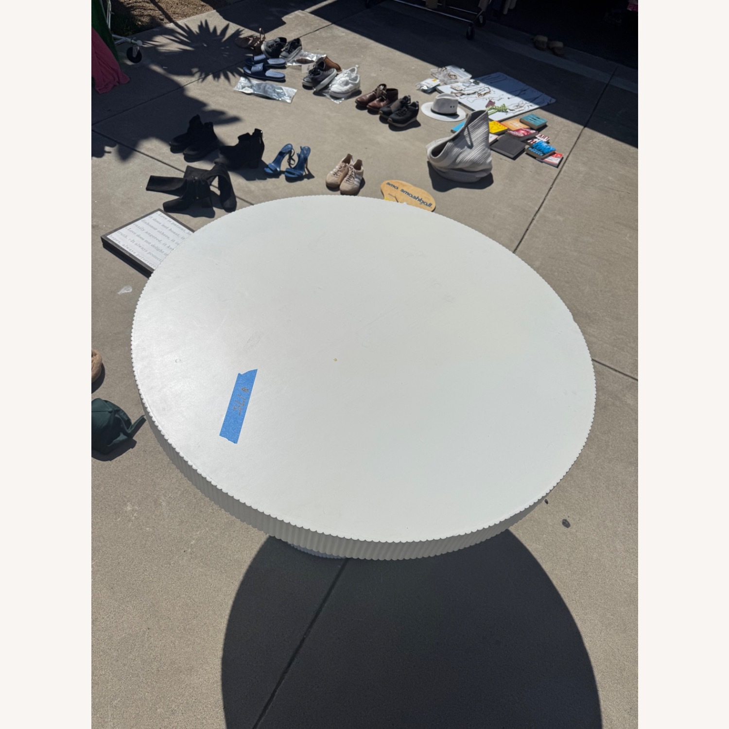 Round Dining Table Solid One Piece Wood - image-2