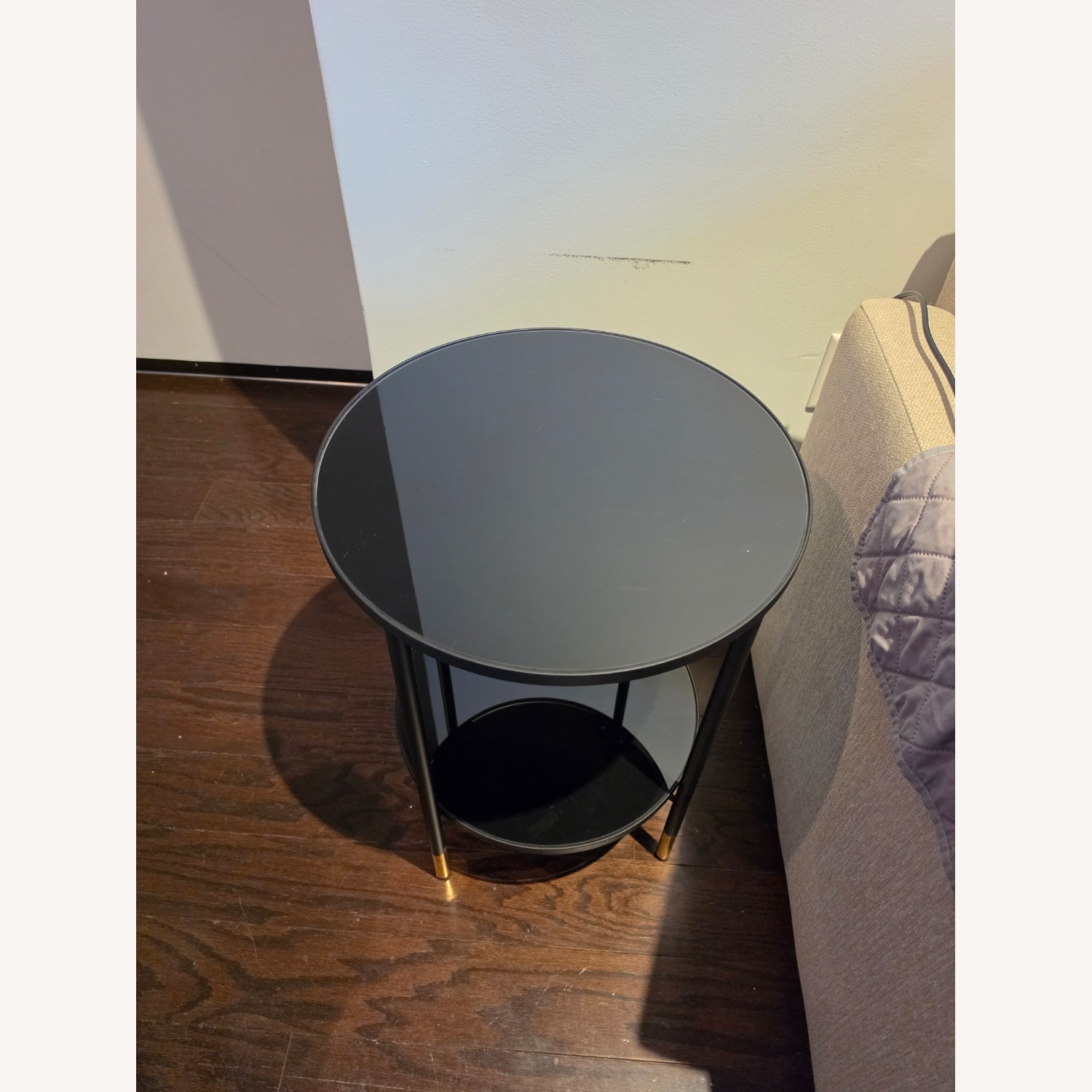 IKEA ÄSPERÖD Black Side Table - image-2