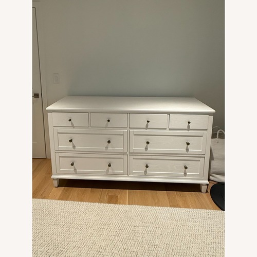 Used Pottery Barn Sausalito White Wood Dresser for sale on AptDeco