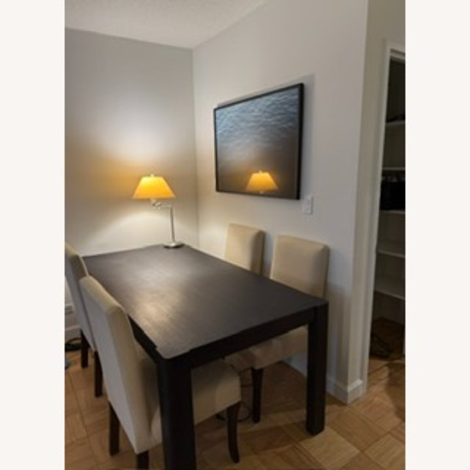Black Wood Dining Table - image-2