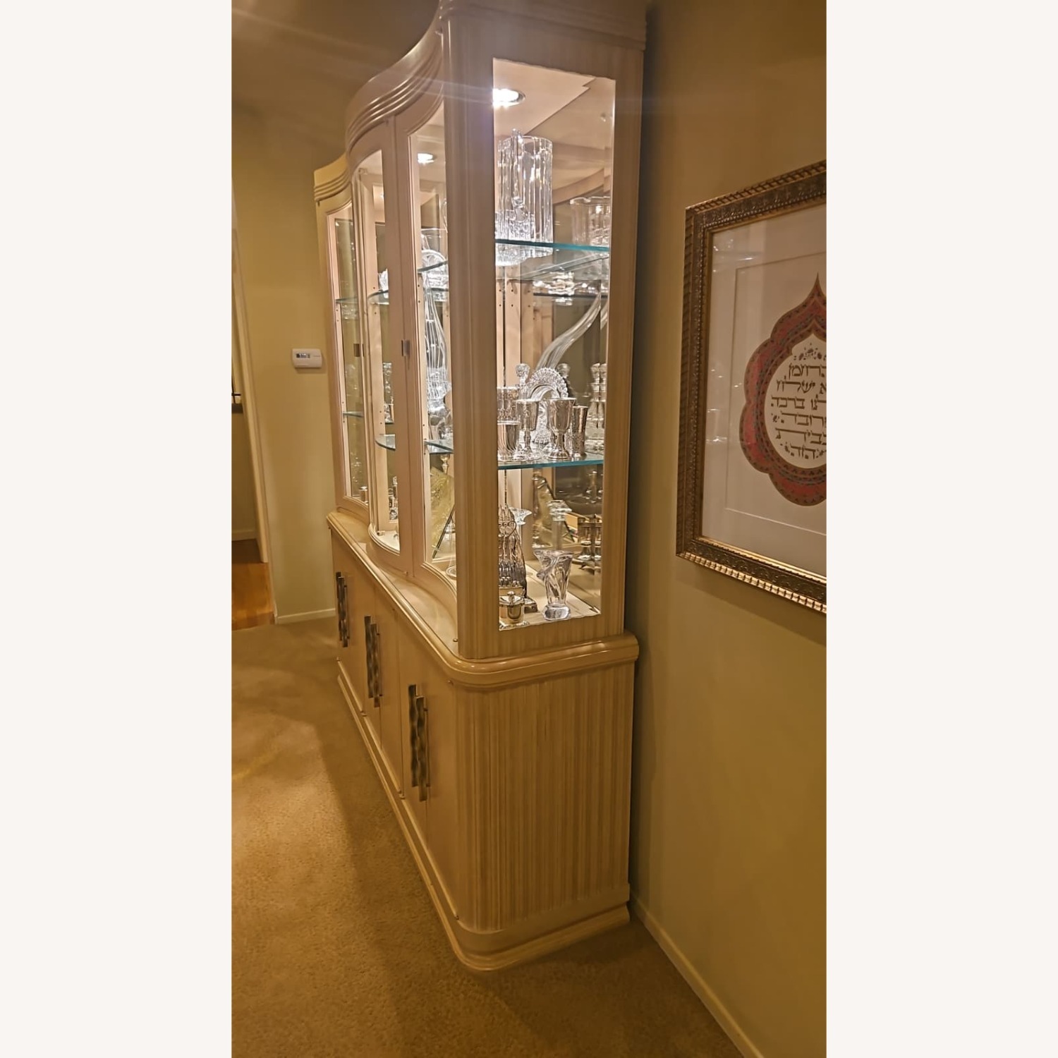 Century Furniture Bleached Blond China Cabinet - image-3