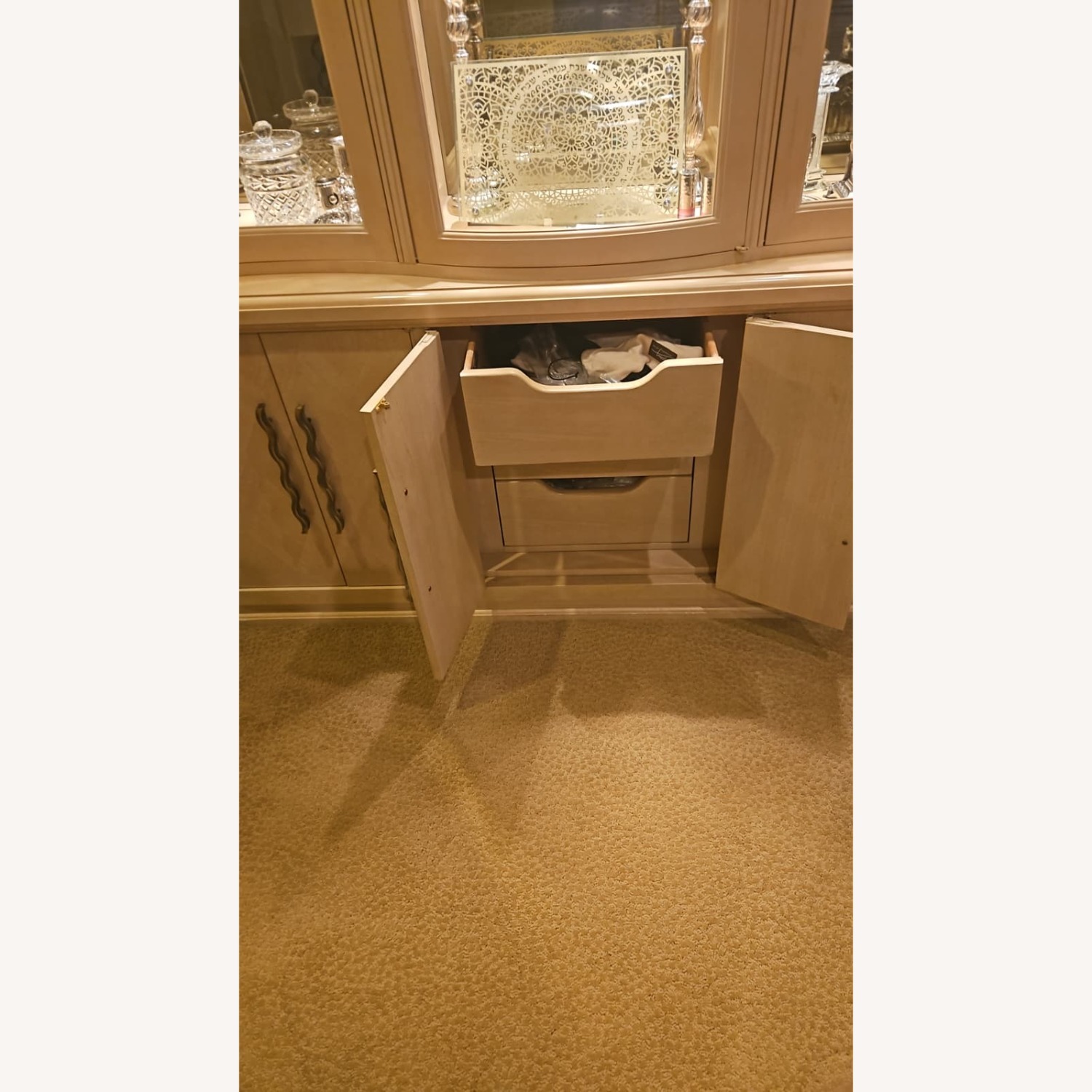 Century Furniture Bleached Blond China Cabinet - image-4