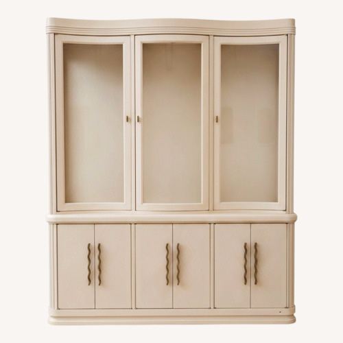Used Century Furniture Bleached Blond China Cabinet for sale on AptDeco