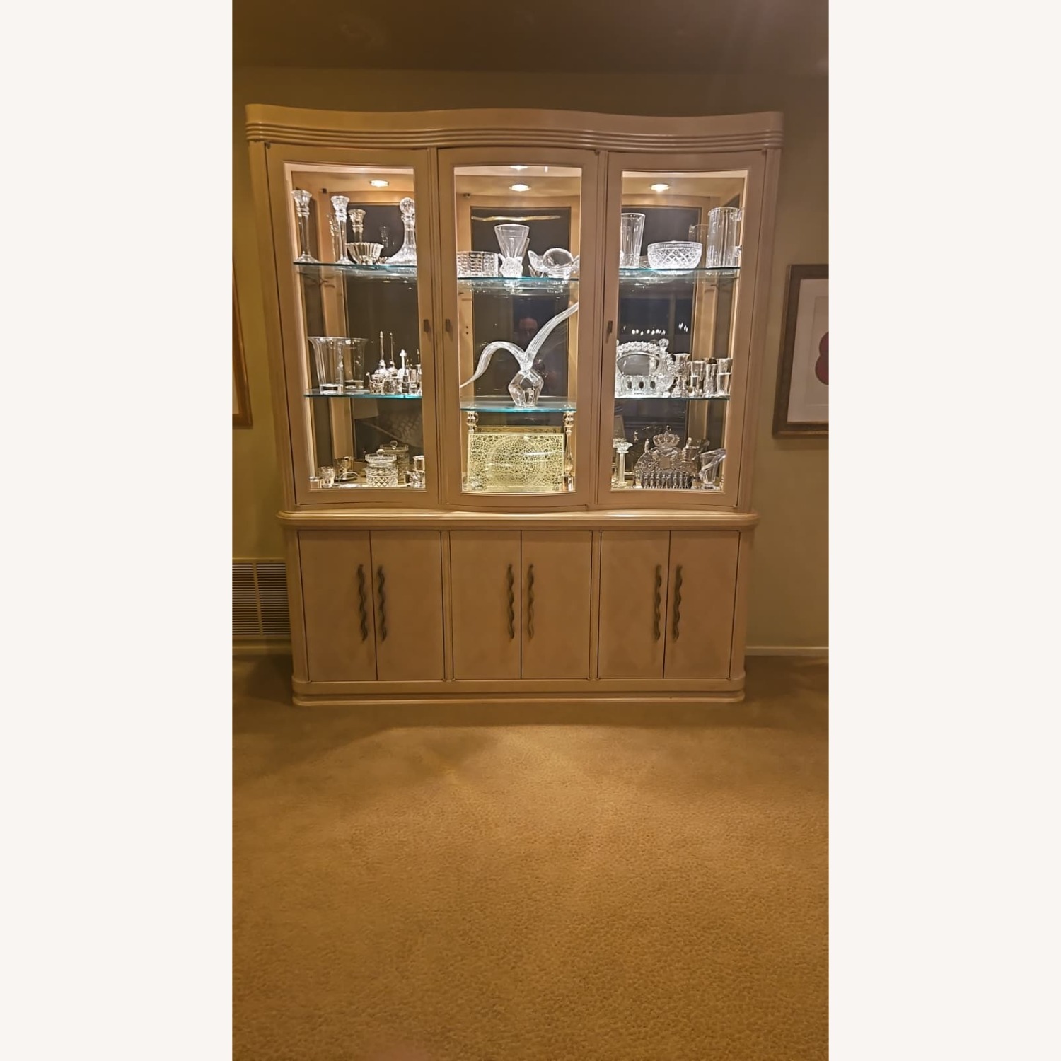 Century Furniture Bleached Blond China Cabinet - image-2
