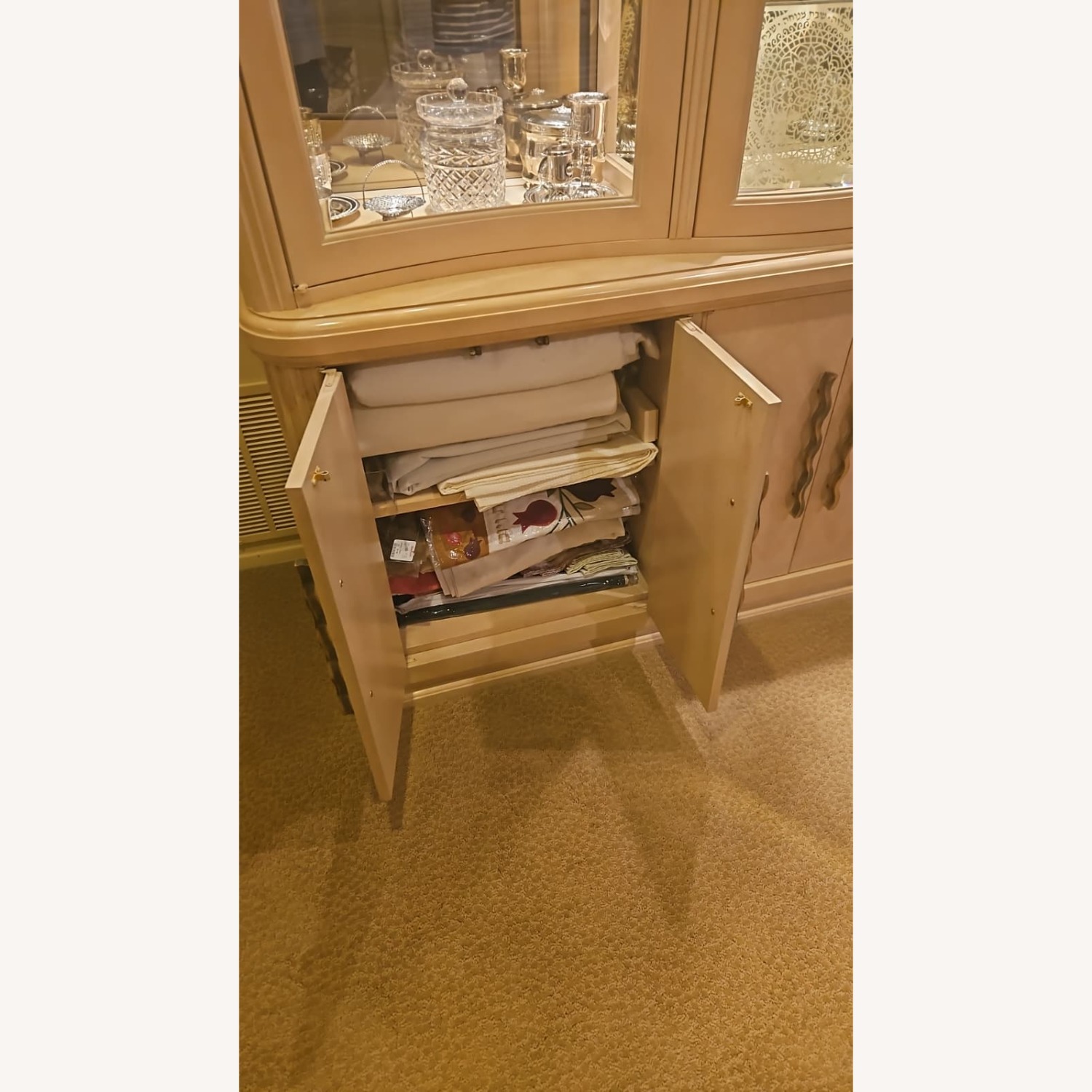 Century Furniture Bleached Blond China Cabinet - image-5