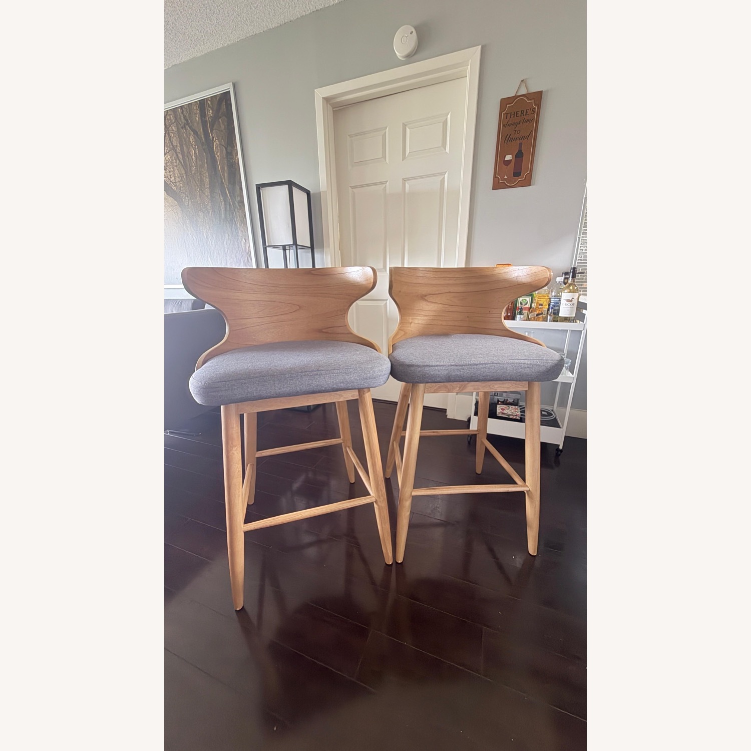 Mr Bar Stool Light Brown Wood Stools - image-4