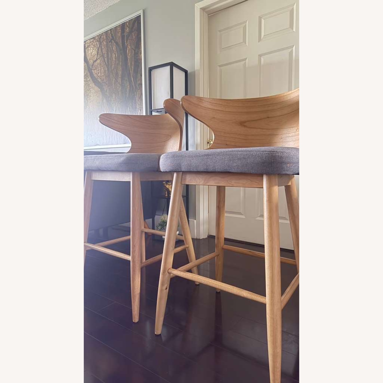 Mr Bar Stool Light Brown Wood Stools - image-8